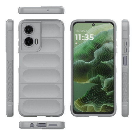 Силіконовий чохол Magic Flannel для Motorola Moto G35 5G Global - сірий