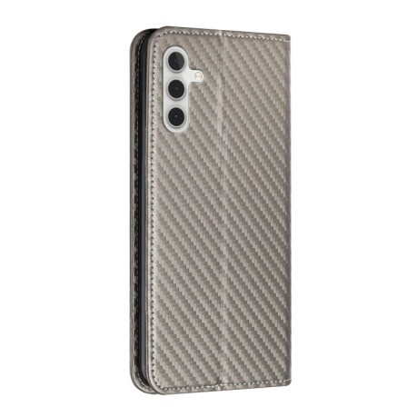 Чехол-книжки Carbon Fiber для Samsung Galaxy A54 - серый