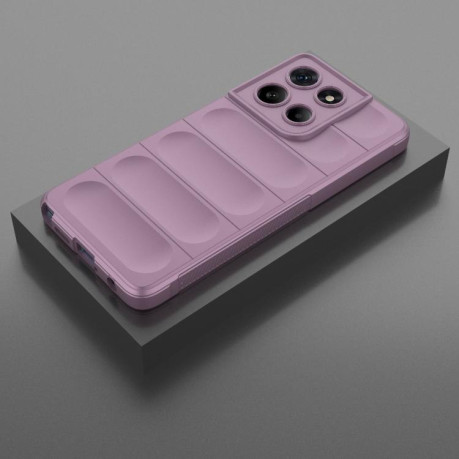 Силиконовый чехол Magic Flannel для Motorola Edge 60 Stylus 5G Global - фиолетовый