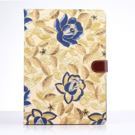 Кожаный Чехол Deft Flowers Cloth Magnetic желтый для iPad Air 2