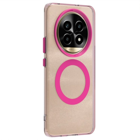 Противоударный чехол Candy Magsafe PC Hybrid TPU для Realme 13 Pro+ 5G - красный