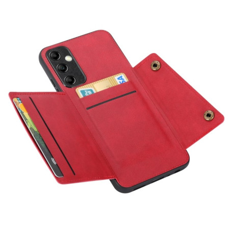 Противоударный чехол Double Buckle для Samsung Galaxy A25 5G - красный
