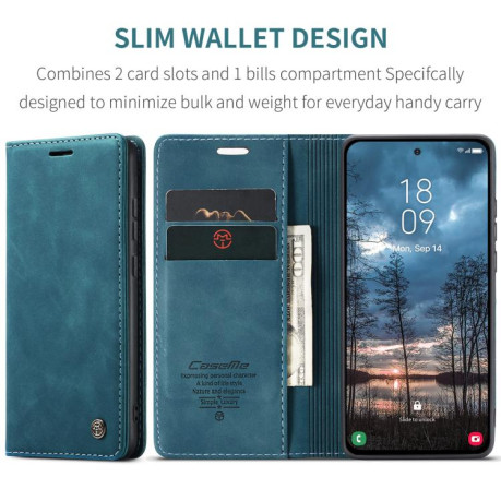 Чехол-книжка CaseMe-013 Multifunctional на Samsung Galaxy S25 Edge 5G - синий