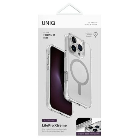 Оригінальний чохол UNIQ LifePro Xtreme на iPhone 16 Pro - Clear