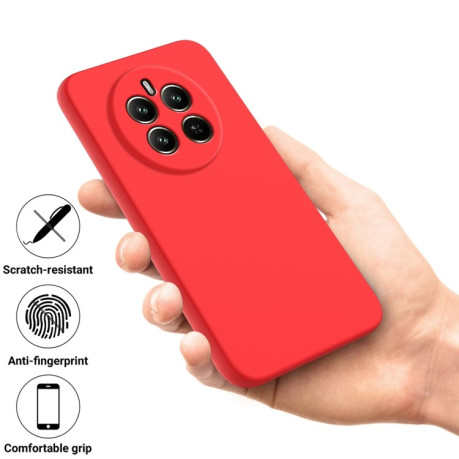 Силіконовий чохол Solid Color Liquid Silicone на Realme 12 Pro / 12 Pro+ - червоний