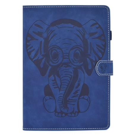 Чохол-книжка Embossed Elephant Pattern на iPad Pro 11 2022/2020 /Air 10.9 2022/2020/Pro 11 2018 - синій