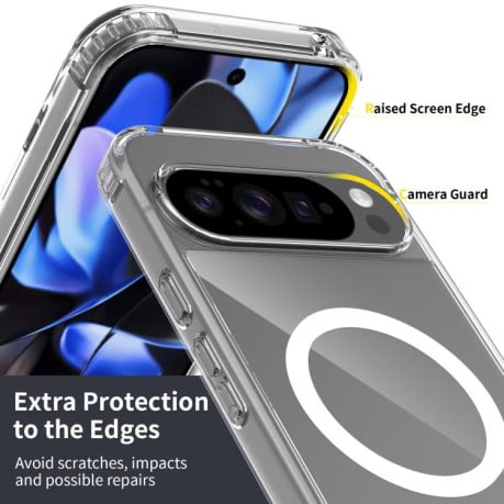 Прозорий чохол Skin Feel з потовщеними кутами з MagSafe гібридний на Google Pixel 10 Pro XL