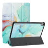 Чехол-книжка Silk Texture Colored Drawing для iPad mini 6 - Green Marble