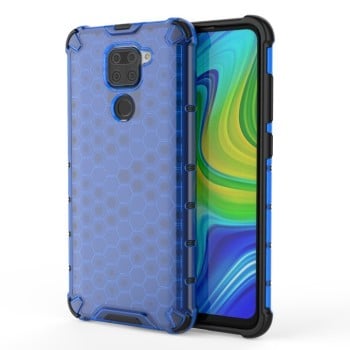 Противоударный чехол Honeycomb на Xiaomi Redmi 10X / Note 9 - синий