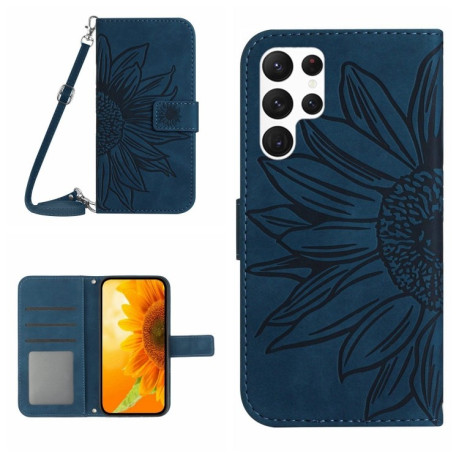 Чохол-книжка Skin Feel Sun Flower  для Samsung Galaxy S25 Ultra 5G - синій
