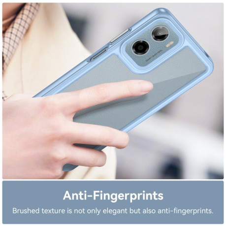 Противоударный чохол Colorful Acrylic Series для Motorola Moto G05 - синий