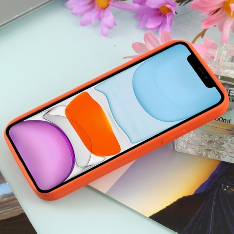Противоударный чехол Nano Silicone (Magsafe) для iPhone 14/13 - оранжевый