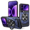 Противоударный чехол Armor Rotating Holder MagSafe для Xiaomi 17 Pro Max — синий