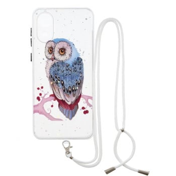 Противоударный чехол Starry Sky Epoxy для Samsung Galaxy A03 Core - Owl