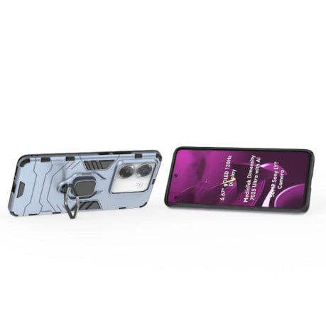 Противоударный чехол HMC 360 Degree Rotating Holder на Xiaomi Poco M7 Pro 5G - синий