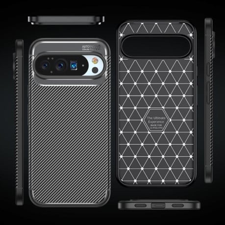 Карбоновый чехол HMC Carbon Fiber на Google Pixel 10 / 10 Pro - черный
