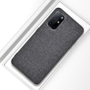 Противоударный чехол Cloth Texture на Samsung Galaxy A72 - серый