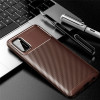 Чохол Carbon Fiber Texture Samsung Galaxy A41 - коричневий