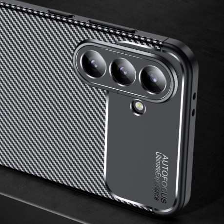 Ударозахисний чохол HMC Carbon Fiber Texture для Samsung Galaxy A36 5G - чорний