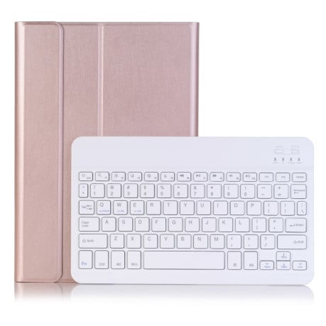 Чохол - клавіатура Lambskin Bluetooth Touch Keyboard Leather для iPad Pro 11 2024 - рожеве золото