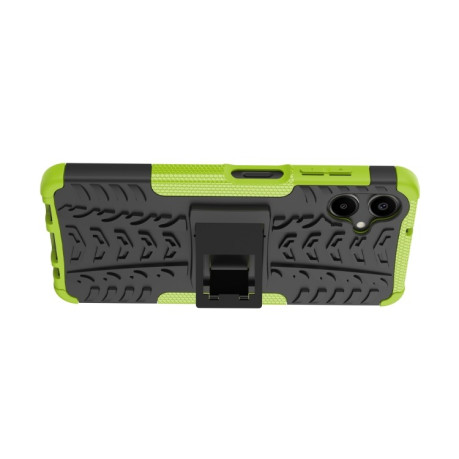Протиударний чохол Tire Texture на Samsung Galaxy A06 4G - зеленый