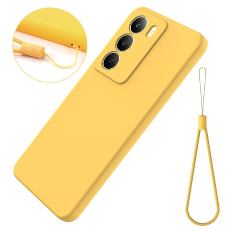 Силіконовий чохол Solid Color Liquid Silicone на Realme C75 5G / C73 5G - жовтий