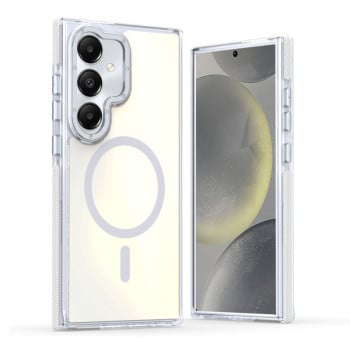 Чехол Dual-Color Gradient Discolor MagSafe для Samsung Galaxy S25 5G - белый