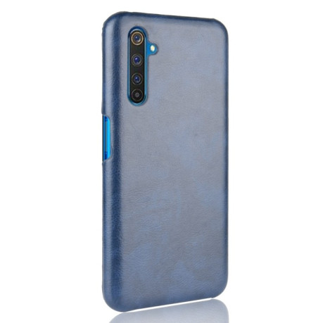 Чохол Litchi Texture на Realme X50 Pro -синій