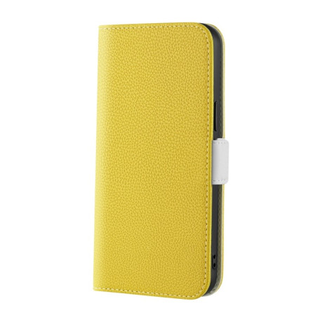 Чехол-книжка Candy Color Litchi для Samsung Galaxy A24 4G - желтый