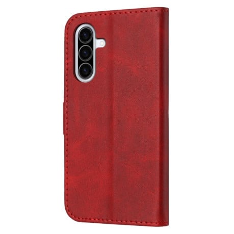 Чехол-книжка Happy Cat Pattern на Samsung Galaxy A26 5G / A17 5G - красный