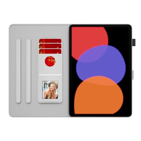 Чехол-книжка Voltage Watercolor для Xiaomi Pad 6 / Pad 6 Pro - Leaves