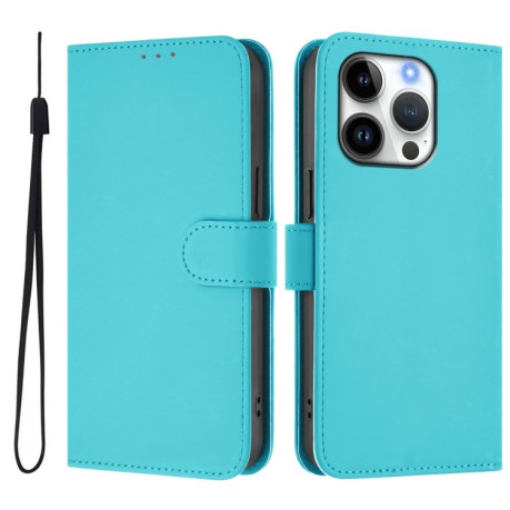Чохол-книжка Skin Feel S-type для iPhone 16 Pro - синій