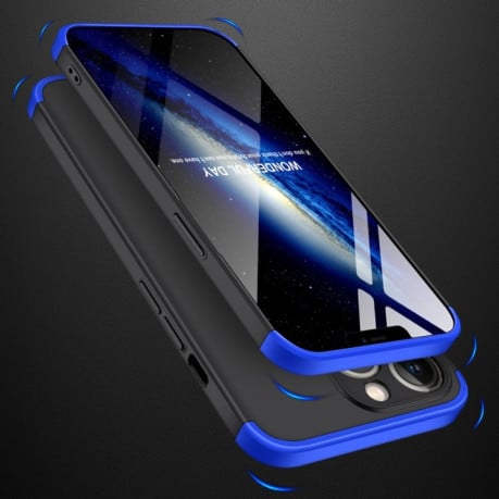 Противоударный чехол GKK Three Stage Splicing на iPhone 13 Pro - черно-синий