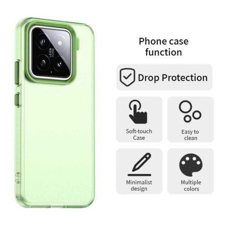 Протиударний чохол Candy Series для Xiaomi 15 Pro - зелений