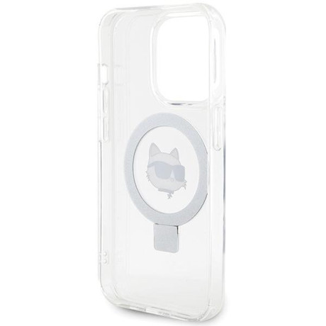 Оригінальний чохол Karl Lagerfeld Ring Stand Karl Choupette MagSafe для iPhone 15 Pro Max - transperent(KLHMP15XHMRSCHH)