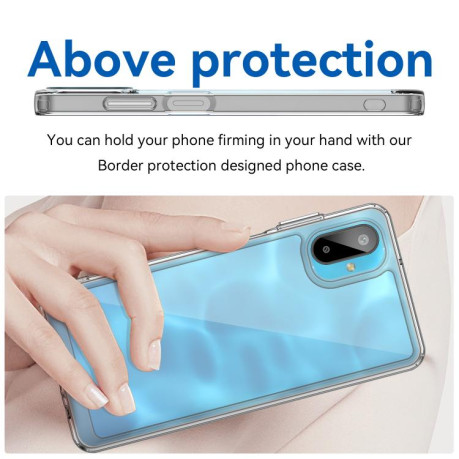 Протиударний чохол Colorful Acrylic Series Samsung Galaxy M06 5G - прозорий