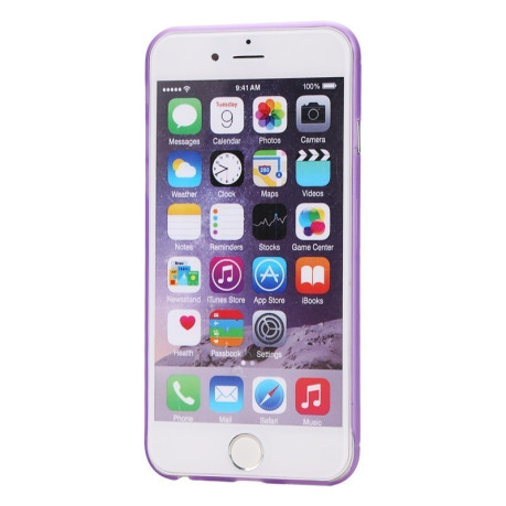 Ультратонкий Полупрозрачный Чехол с Защитой Камеры Фиолетовый для iPhone 6, 6S