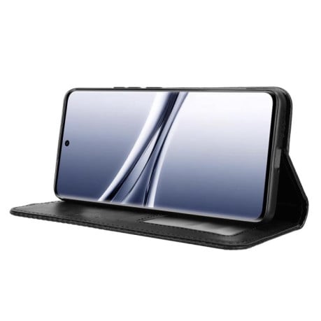 Чехол-книжка Magnetic Buckle Retro на Xiaomi Redmi Note 15 4G / 5G /Poco M8 15 5G / 4G 164mm / Poco M8 5G — черные