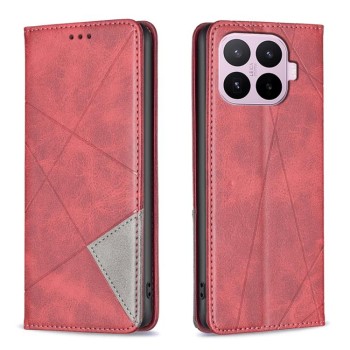Чохол-книжка Rhombus Texture на Xiaomi 17T Pro 5G — червоний