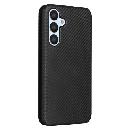 Чохол-книжка Carbon Fiber Texture на Samsung Galaxy A54 5G - чорний