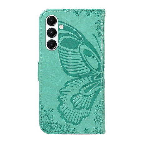 Чохол-книжка Swallowtail Butterfly Embossed Leather  для Samsung Galaxy A26 5G - зелений
