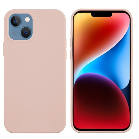 Силіконовий чохол Solid Color Liquid на iPhone 15 - рожевий пісок