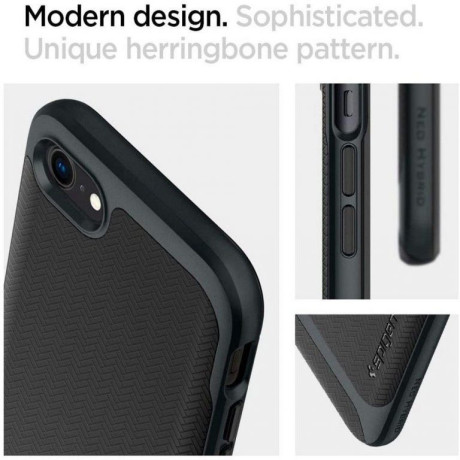 Оригинальный чехол Spigen Neo Hybrid для IPhone 7/8/SE 3/2 2022/2020 Metal Slate