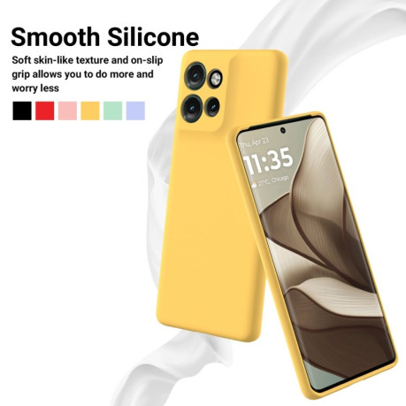 Силіконовий чохол Solid Color Liquid Silicone Motorola Edge 50 Neo / Moto S50 - жовтий