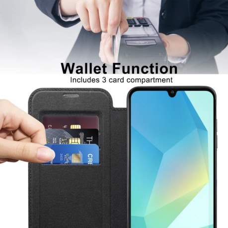Чохол-книжка Shield MagSafe RFID Anti-theft Leather  для Samsung Galaxy A16 5G - чорний
