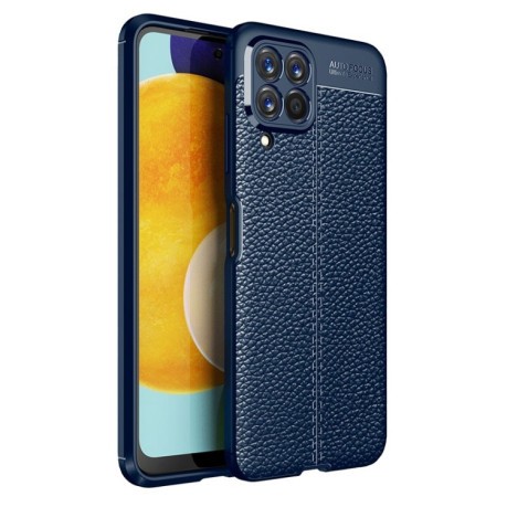 Протиударний чохол Litchi Texture на Samsung Galaxy M53 5G - синій