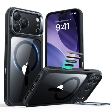 Оригінальний чохол ESR Classic Hybrid з підставкою Kickstand та з MagSafe на iPhone 17 Pro Max - Clear Black