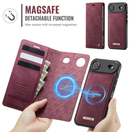 Чехол-книжка CaseMe C49 магнитный с RFID-блокировкой для iPhone Air — красный