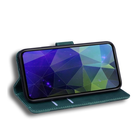 Чехол-книжка Tiger Embossing для Samsung Galaxy A25 5G - зеленый