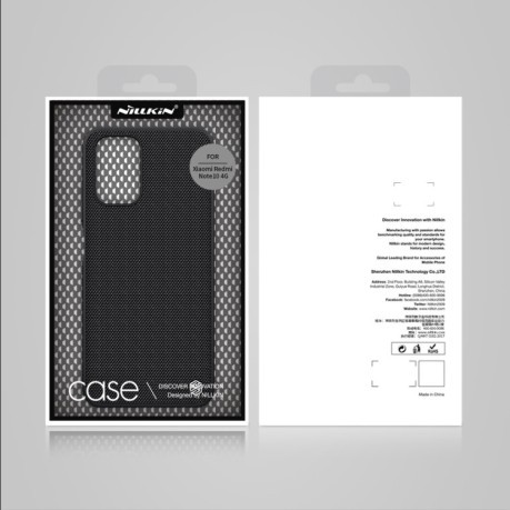 Чехол NILLKIN 3D Textured Nylon на Xiaomi Redmi Note 10/10s/Poco M5s 4G - черный